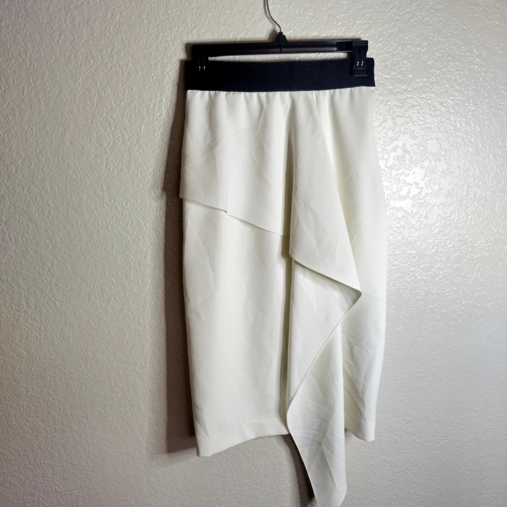 MILLY CADY CASCADE Pencil SKIRT White Sz 4